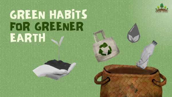 Green Habits for Greener Earth: Small Steps towards a Big Goal - grow-Trees Blog